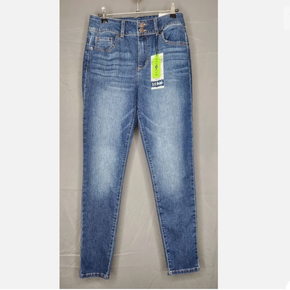 NWT Blue Ink Butt Lifter Super High Waist Skinny Jeans Medium Wash Juniors 7